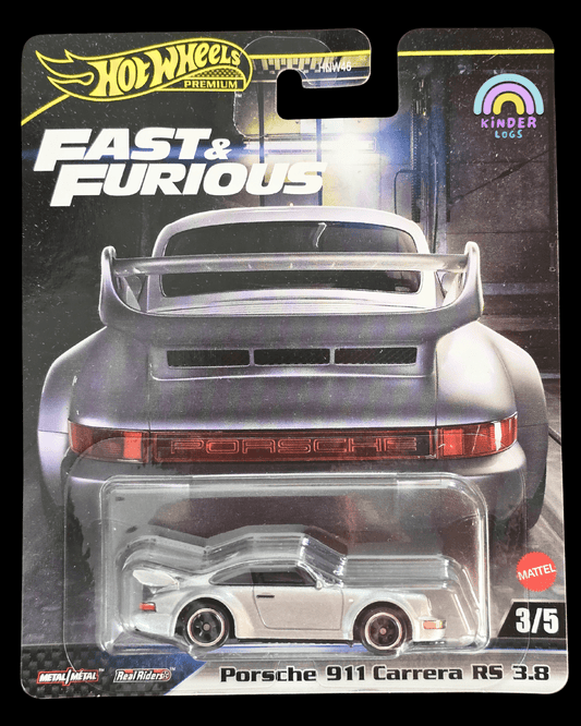 Premium Hot Wheels Porsche 911 Carrera 3.8 - Fast & Furious (Imported) - Kinder Logs