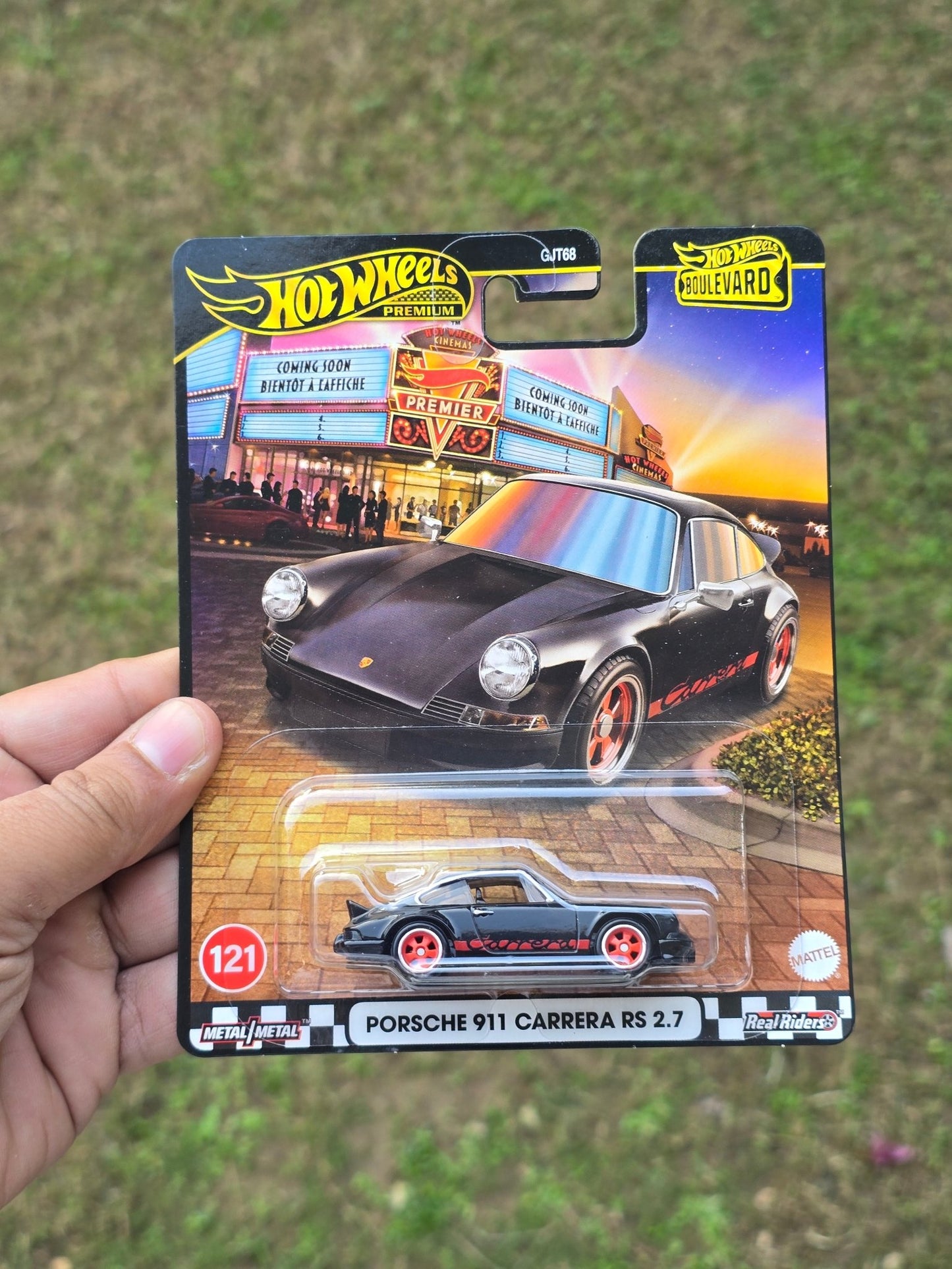 Premium Hot Wheels Porsche 911 Carrera RS 2.7 - Boulevard 121 (Imported) - Kinder Logs