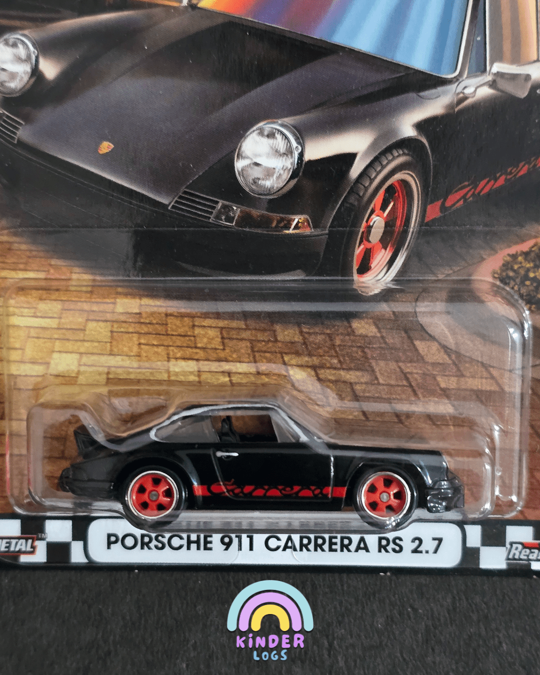 Premium Hot Wheels Porsche 911 Carrera RS 2.7 - Boulevard 121 (Imported) - Kinder Logs