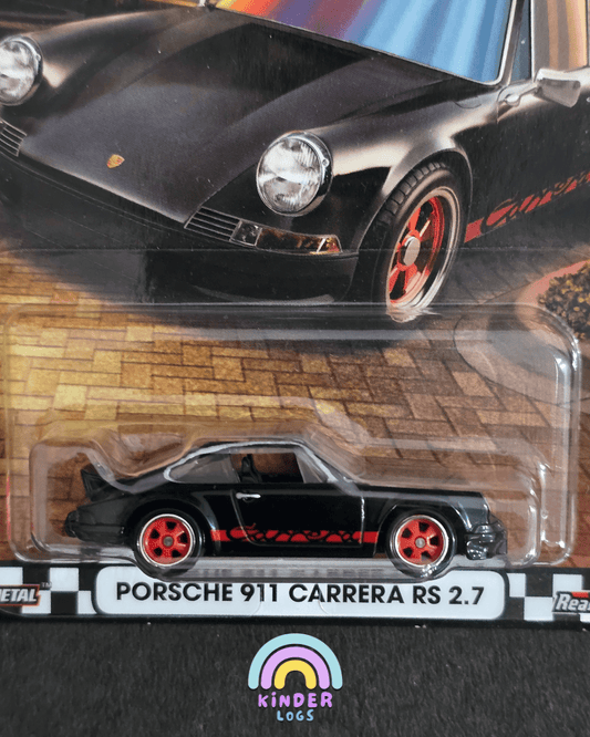 Premium Hot Wheels Porsche 911 Carrera RS 2.7 - Boulevard 121 (Imported) - Kinder Logs