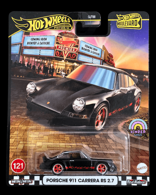 Premium Hot Wheels Porsche 911 Carrera RS 2.7 - Boulevard 121 (Imported) - Kinder Logs