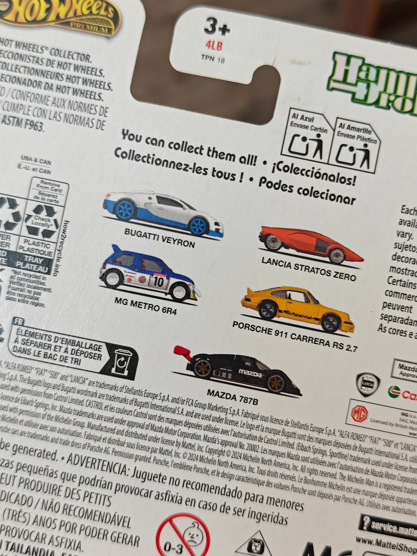 Premium Hot Wheels Porsche 911 Carrera RS 2.7 - Hammer Drop (Imported) - Kinder Logs