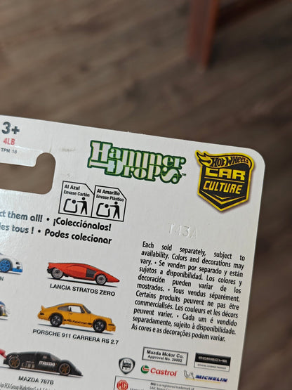 Premium Hot Wheels Porsche 911 Carrera RS 2.7 - Hammer Drop (Imported) - Kinder Logs