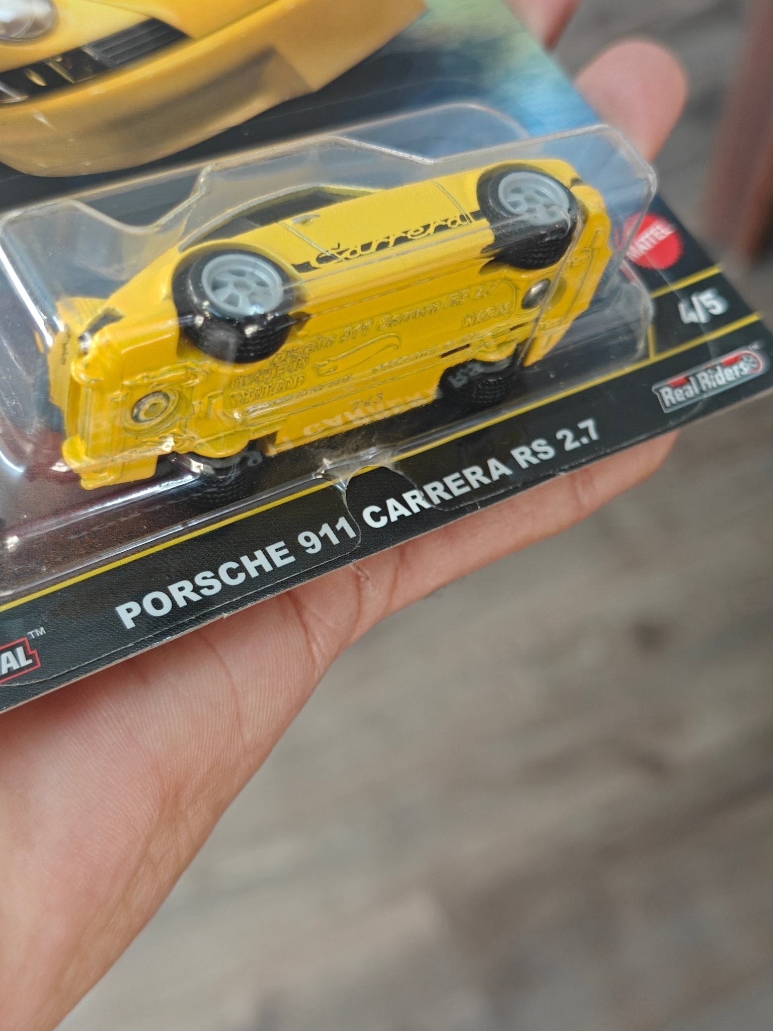 Premium Hot Wheels Porsche 911 Carrera RS 2.7 - Hammer Drop (Imported) - Kinder Logs