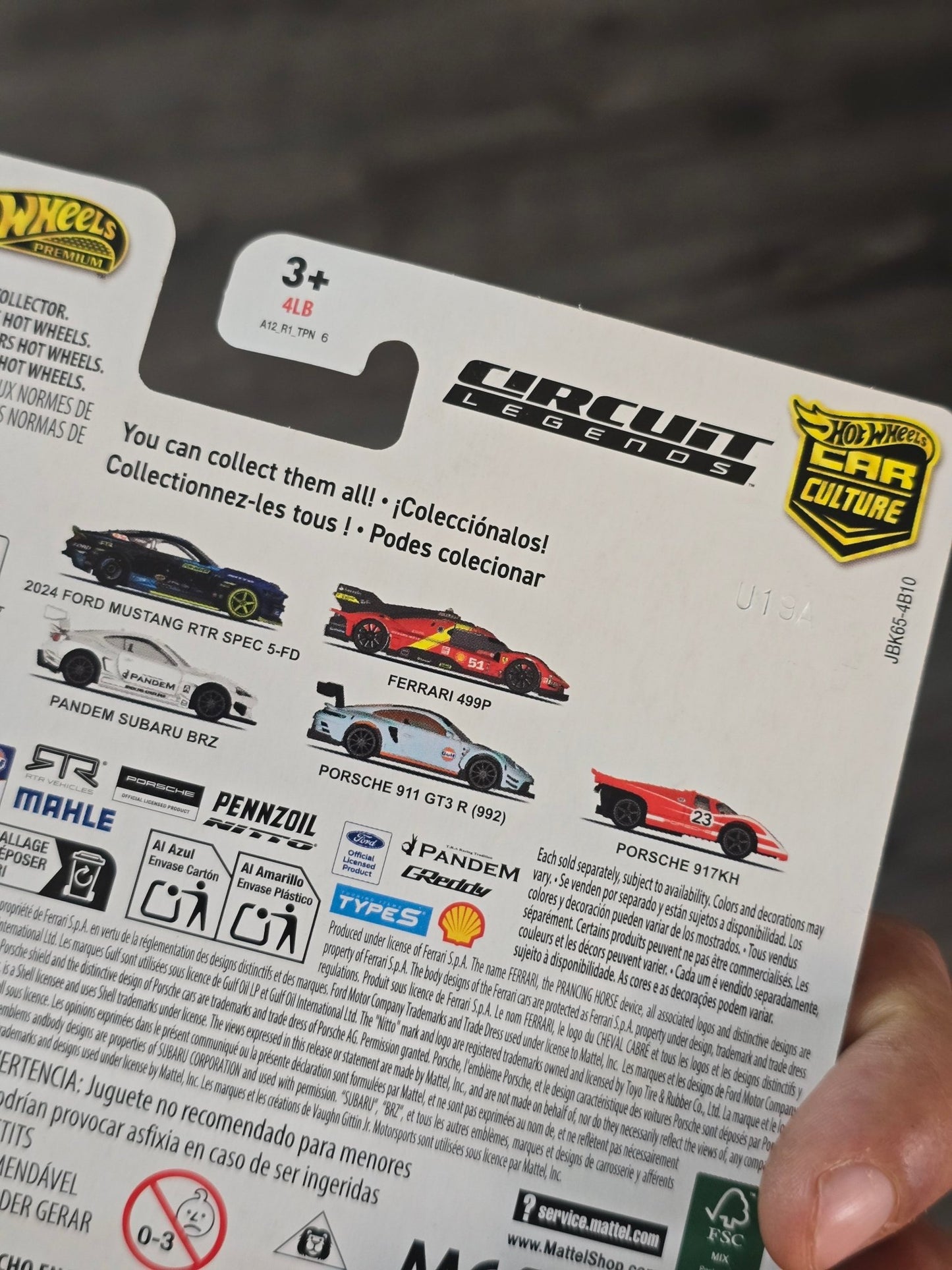 Premium Hot Wheels Porsche 911 GT3 R (992) - Circuit Legends (Imported) - Kinder Logs