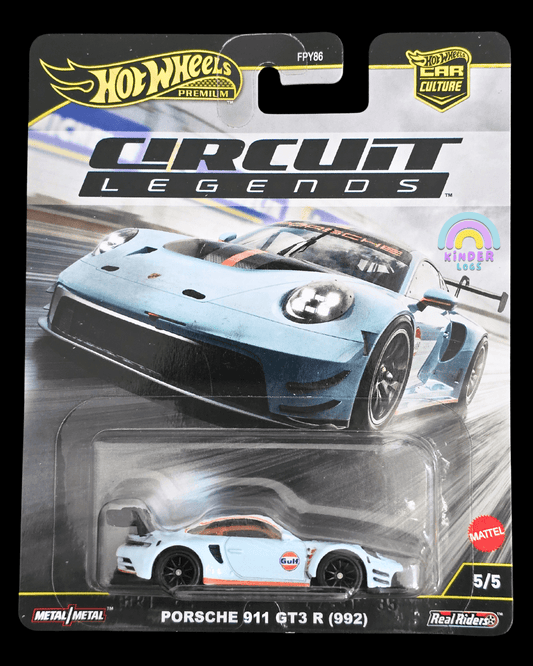 Premium Hot Wheels Porsche 911 GT3 R (992) - Circuit Legends (Imported) - Kinder Logs