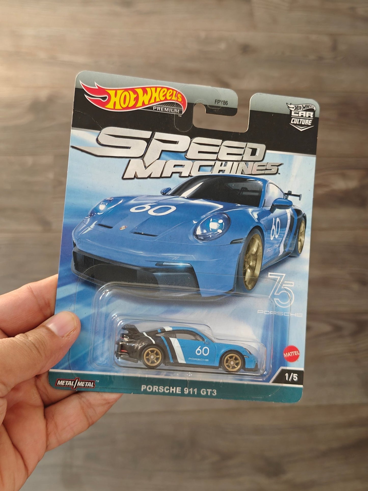 Premium Hot Wheels Porsche 911 GT3 - Speed Machines (Imported) - Kinder Logs