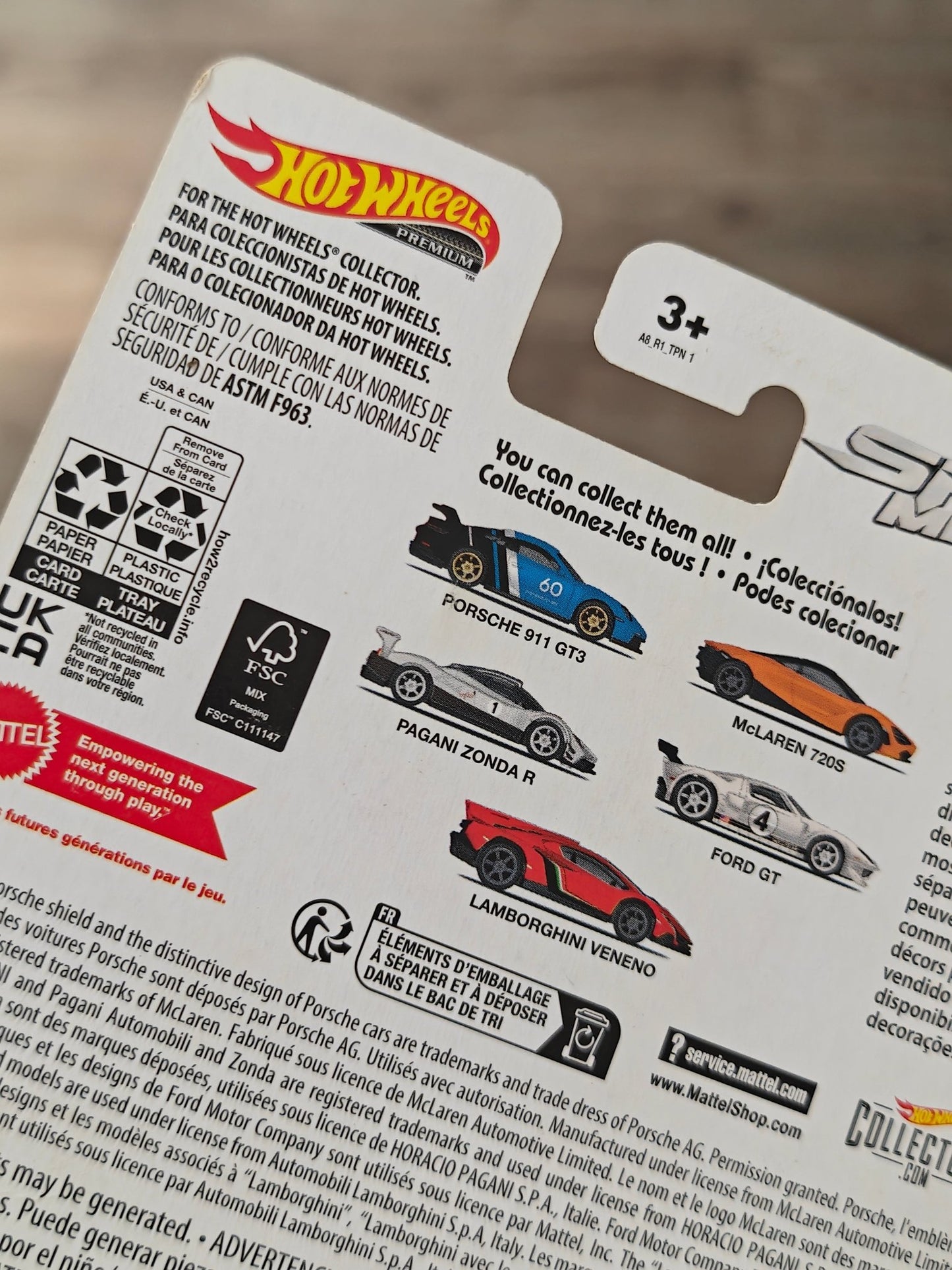 Premium Hot Wheels Porsche 911 GT3 - Speed Machines (Imported) - Kinder Logs