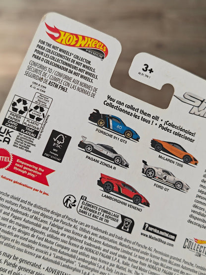 Premium Hot Wheels Porsche 911 GT3 - Speed Machines (Imported) - Kinder Logs