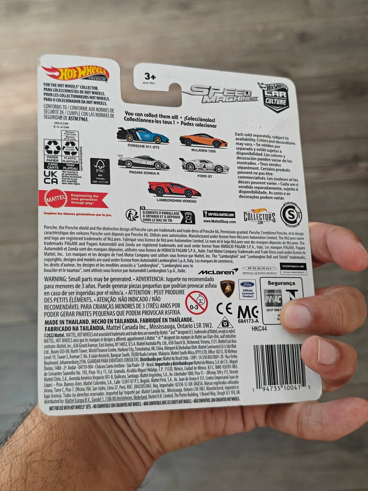 Premium Hot Wheels Porsche 911 GT3 - Speed Machines (Imported) - Kinder Logs