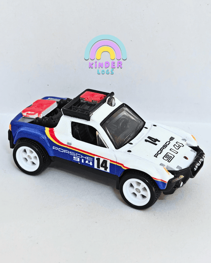 Premium Hot Wheels Porsche 914 Safari - White (Uncarded - New) - Kinder Logs