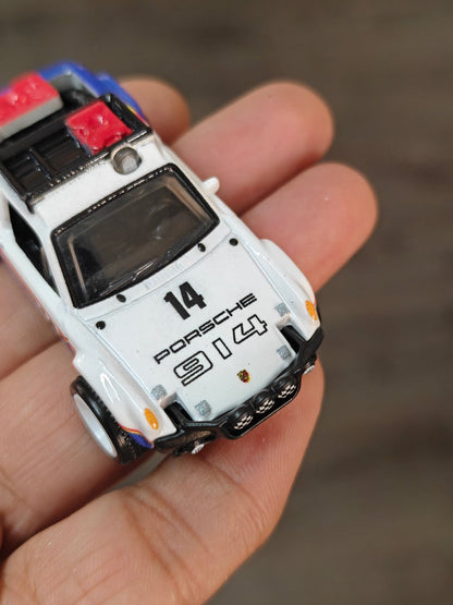 Premium Hot Wheels Porsche 914 Safari - White (Uncarded - New) - Kinder Logs