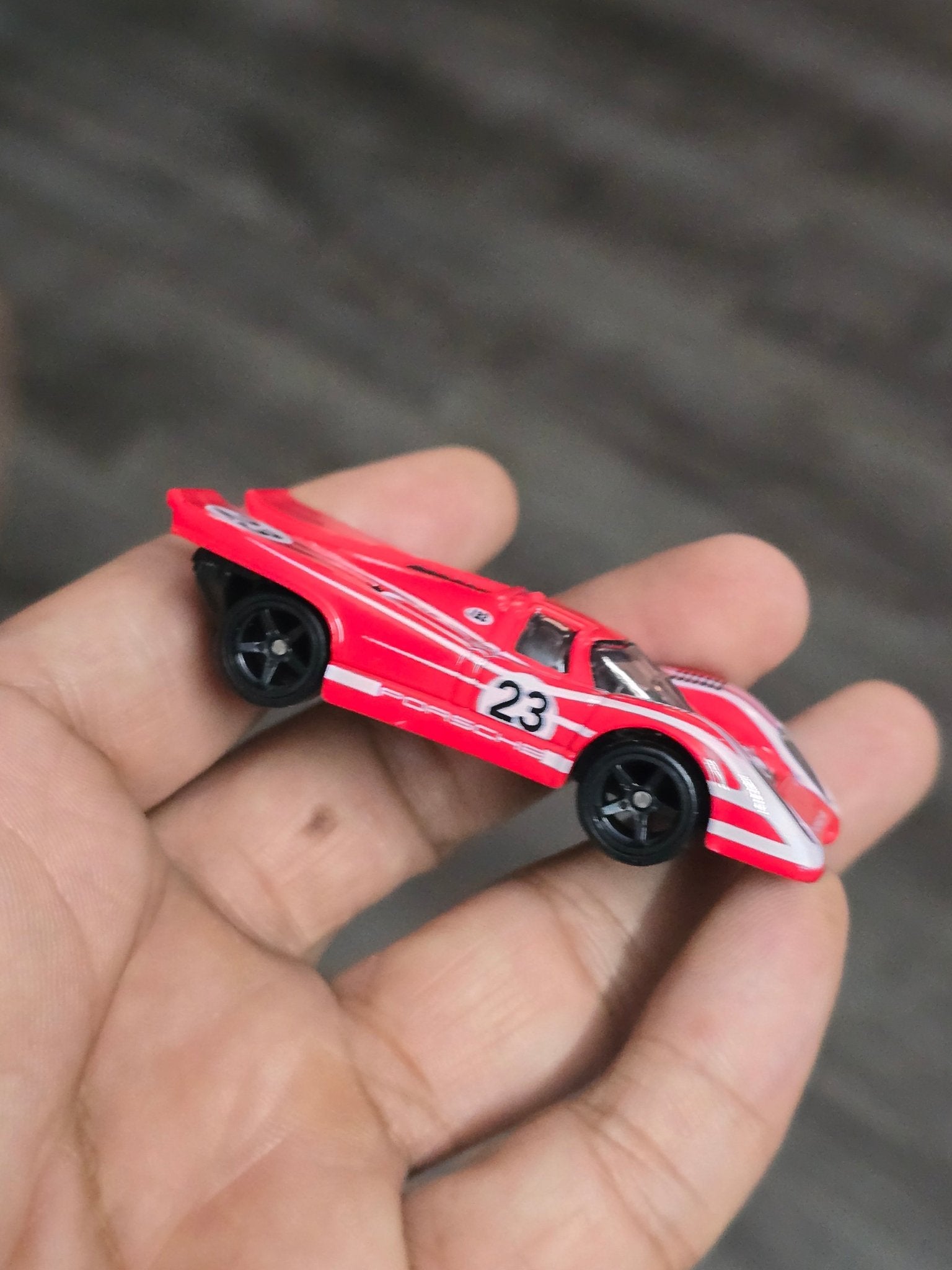 Premium Hot Wheels Porsche 917KH - Red (Uncarded - New) - Kinder Logs