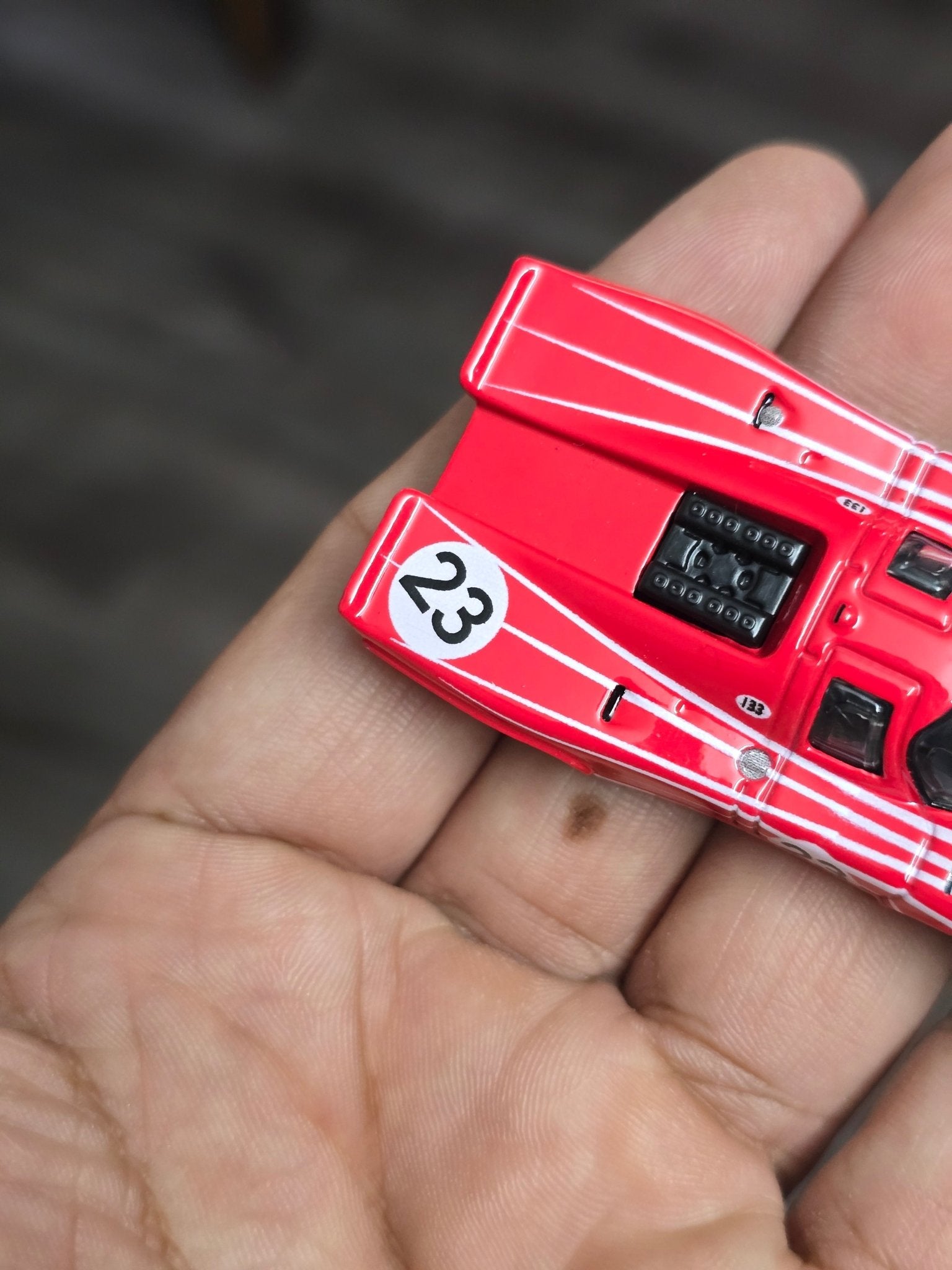 Premium Hot Wheels Porsche 917KH - Red (Uncarded - New) - Kinder Logs