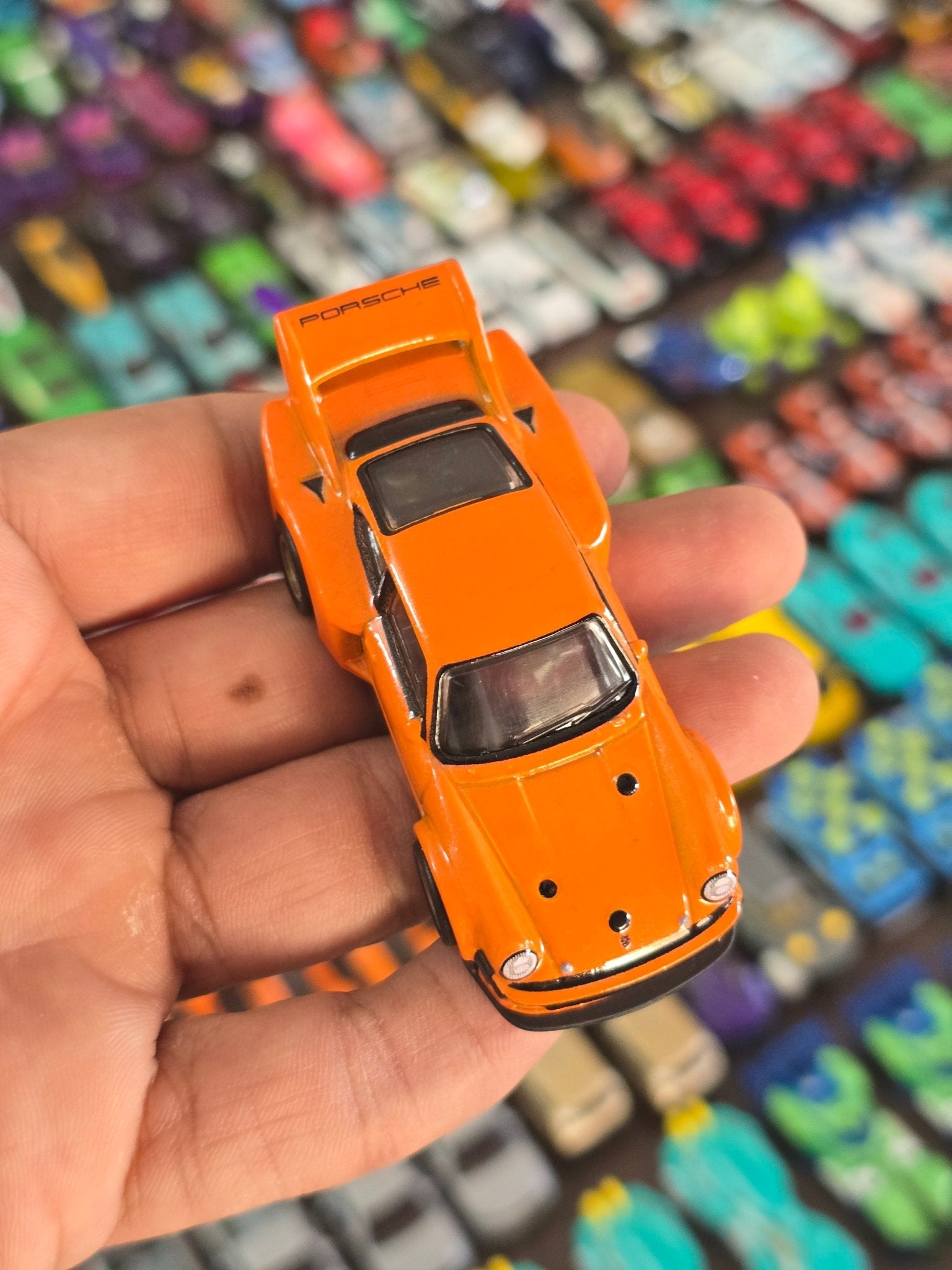 Premium Hot Wheels Porsche 934.5 - Orange (Uncarded - New) - Kinder Logs