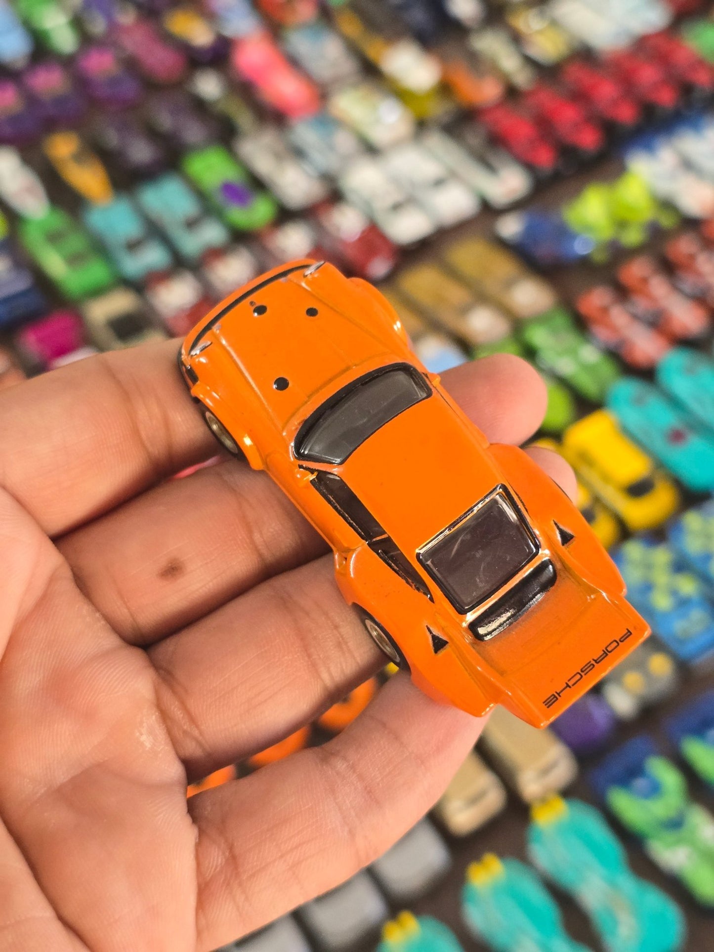 Premium Hot Wheels Porsche 934.5 - Orange (Uncarded - New) - Kinder Logs