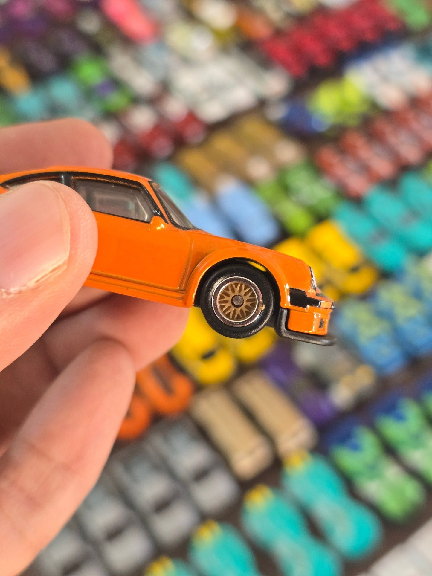 Premium Hot Wheels Porsche 934.5 - Orange (Uncarded - New) - Kinder Logs