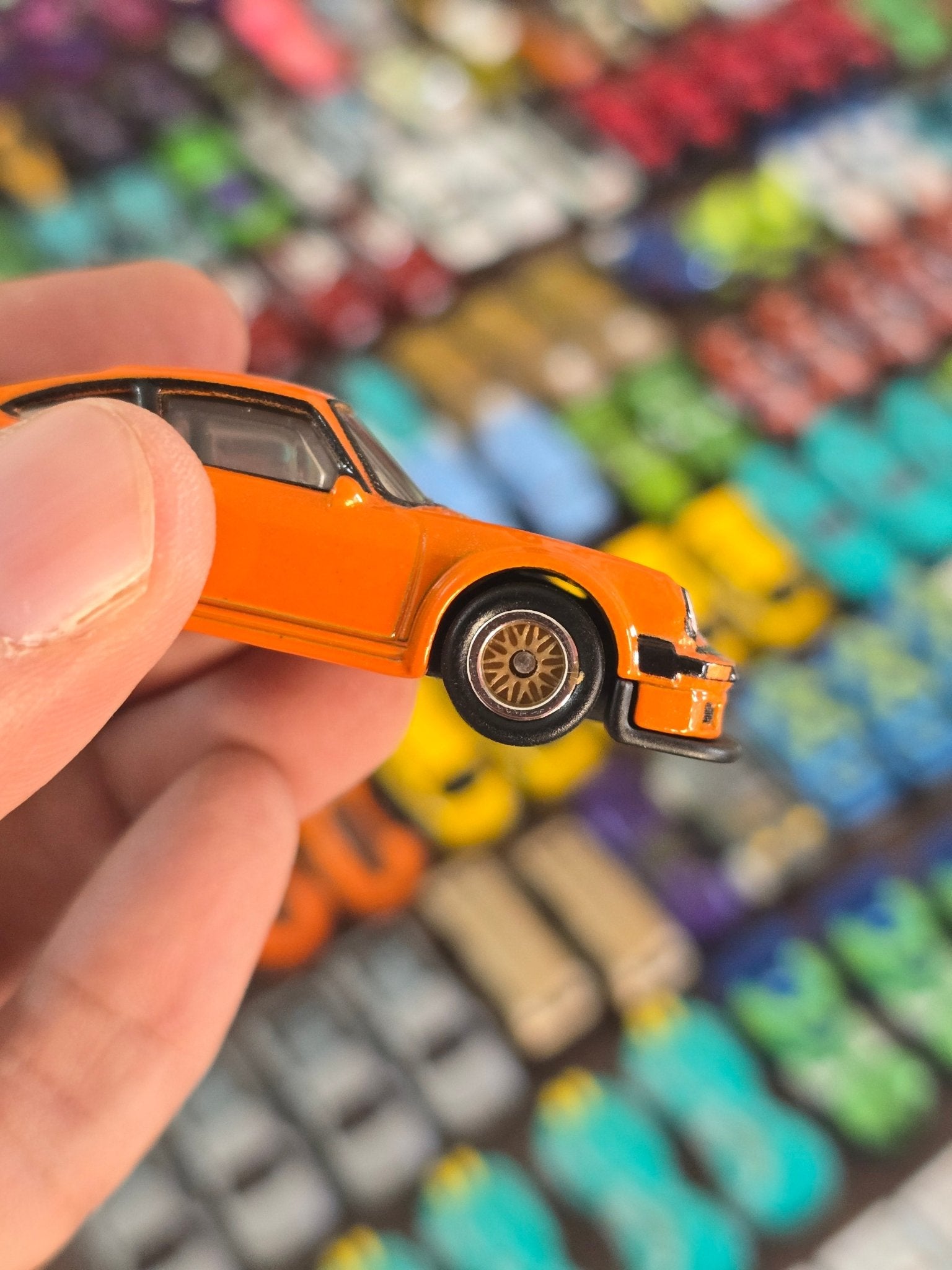 Premium Hot Wheels Porsche 934.5 - Orange (Uncarded - New) - Kinder Logs