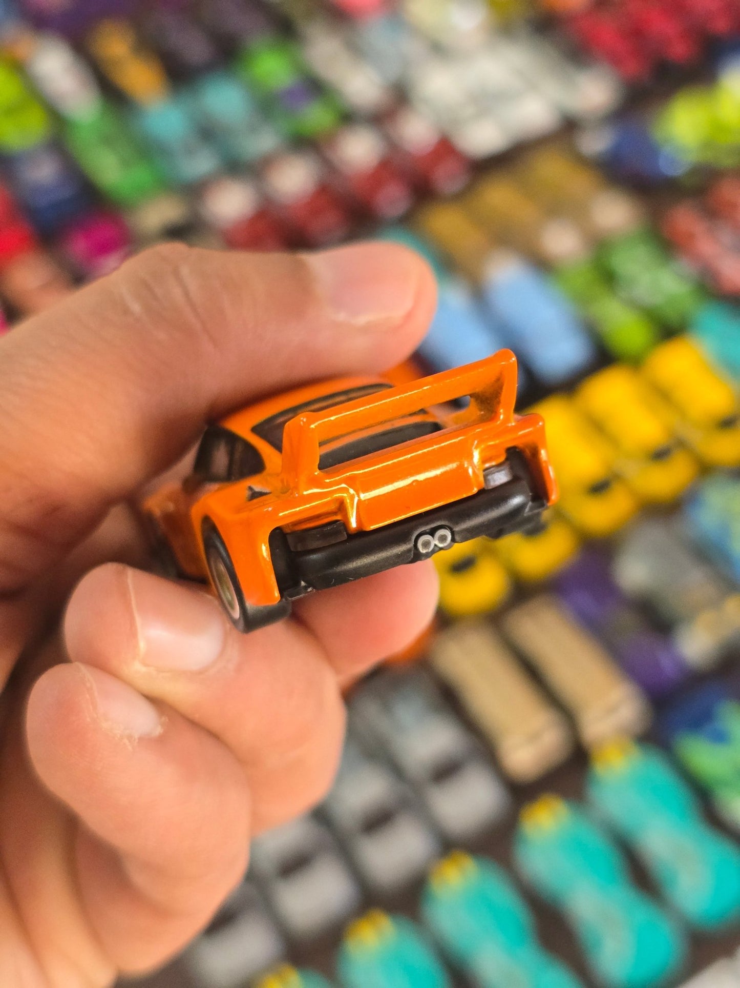 Premium Hot Wheels Porsche 934.5 - Orange (Uncarded - New) - Kinder Logs