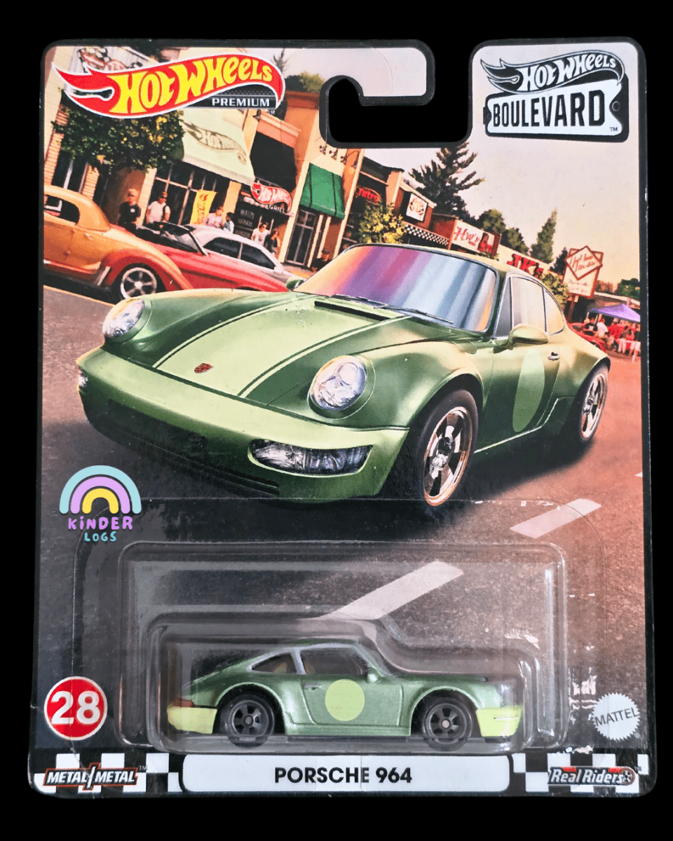 Premium Hot Wheels Porsche 964 - Boulevard 28 (Imported) - Kinder Logs