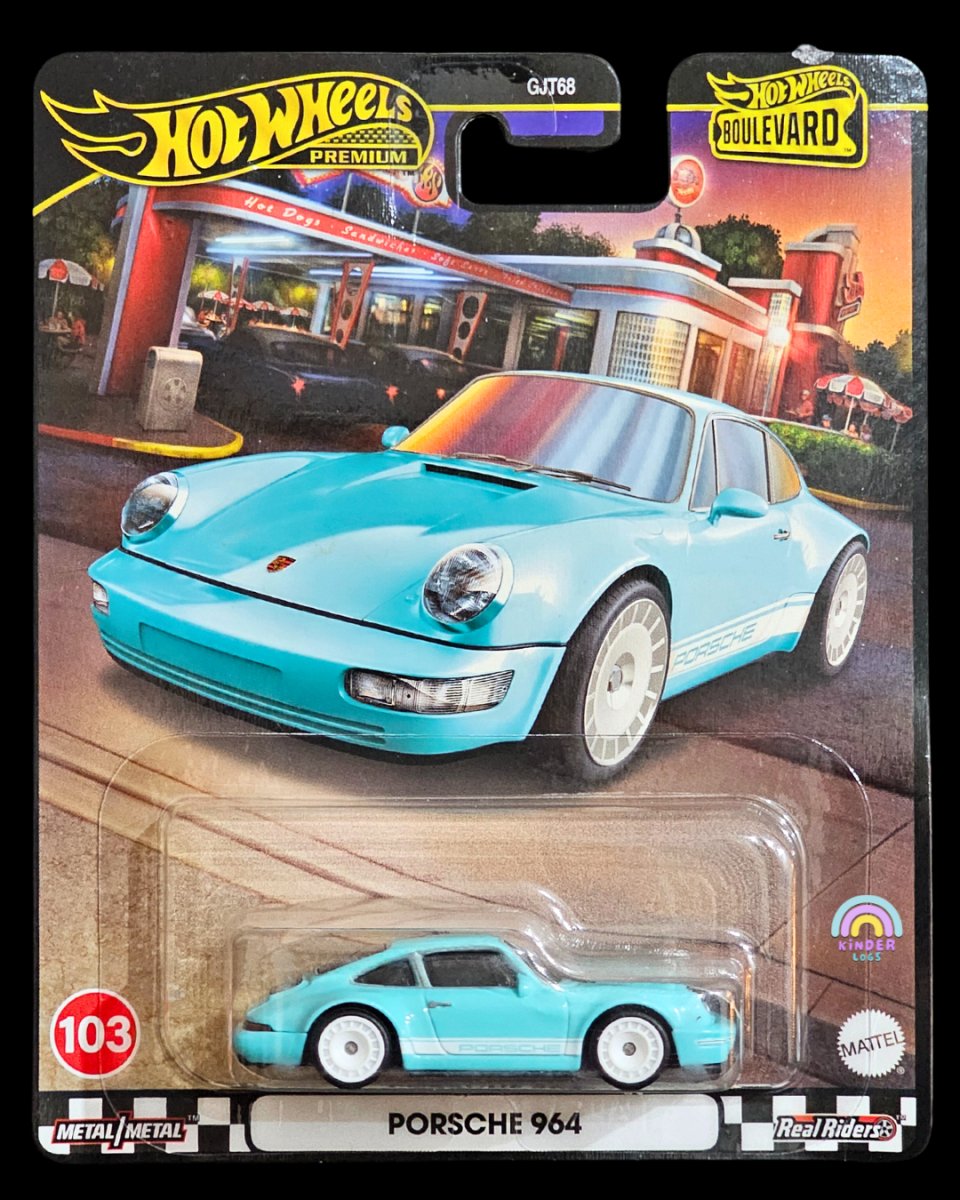 Premium Hot Wheels Porsche 964 - Boulevard Series - Kinder Logs