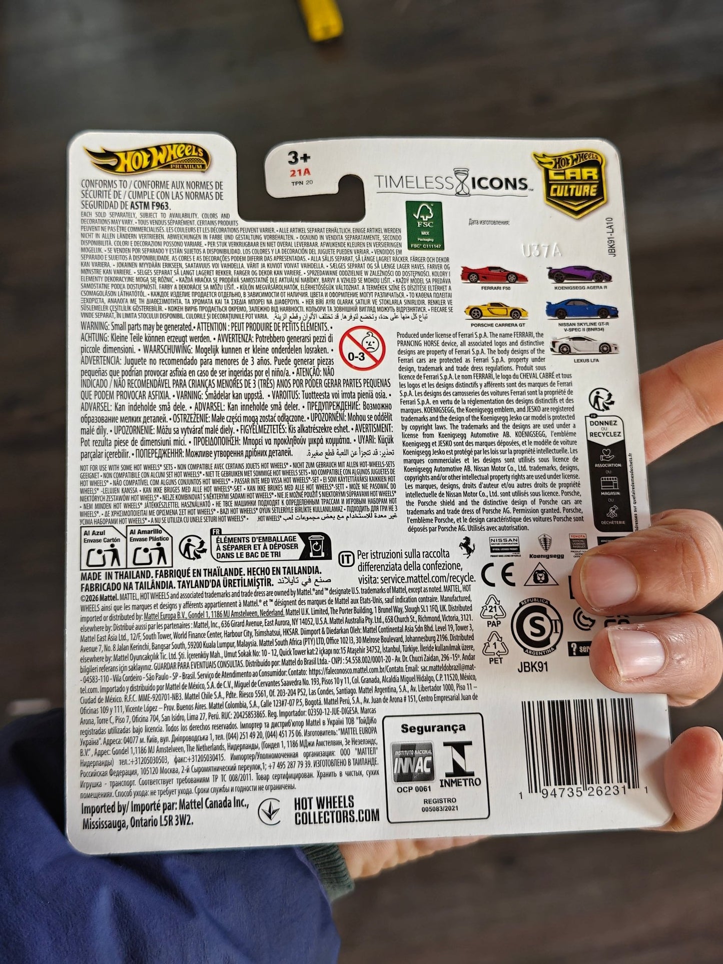 Premium Hot Wheels Porsche Carrera GT - Yellow - Timeless Icons (Imported) - Kinder Logs