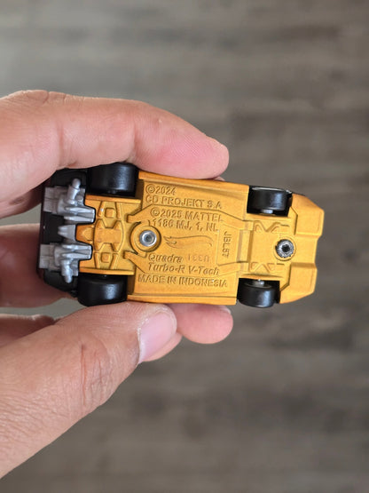 Premium Hot Wheels Quadra Turbo - R V - Tech (Uncarded - New) - Kinder Logs