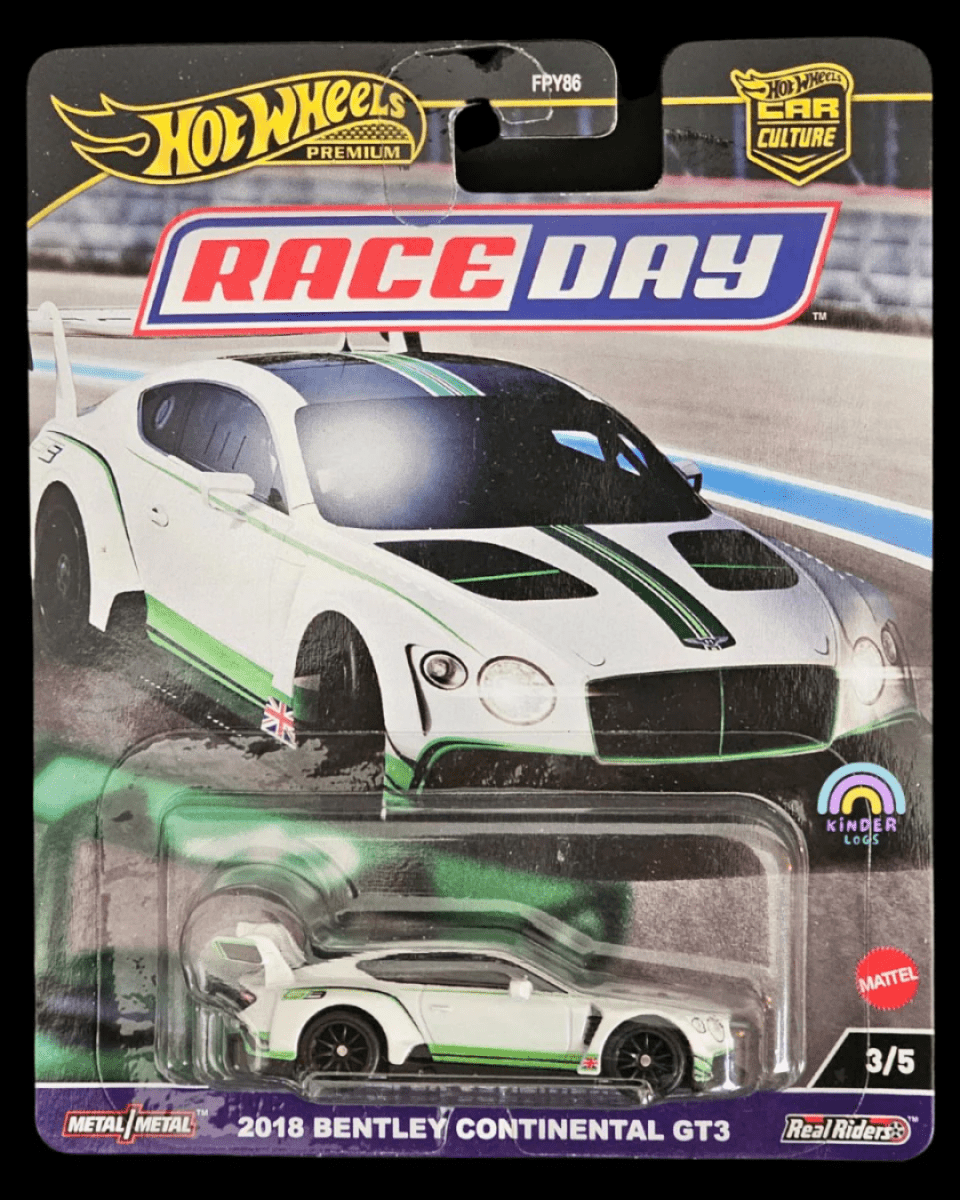 Premium Hot Wheels Race Day Set Featuring REXY Porsche 911 GT3 R - Kinder Logs