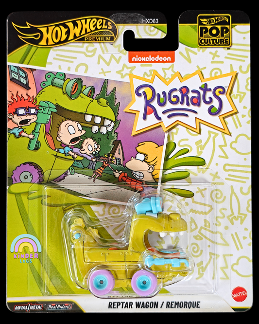 Premium Hot Wheels Reptar Wagon - Nickelodeon Rugrats (Imported) - Kinder Logs