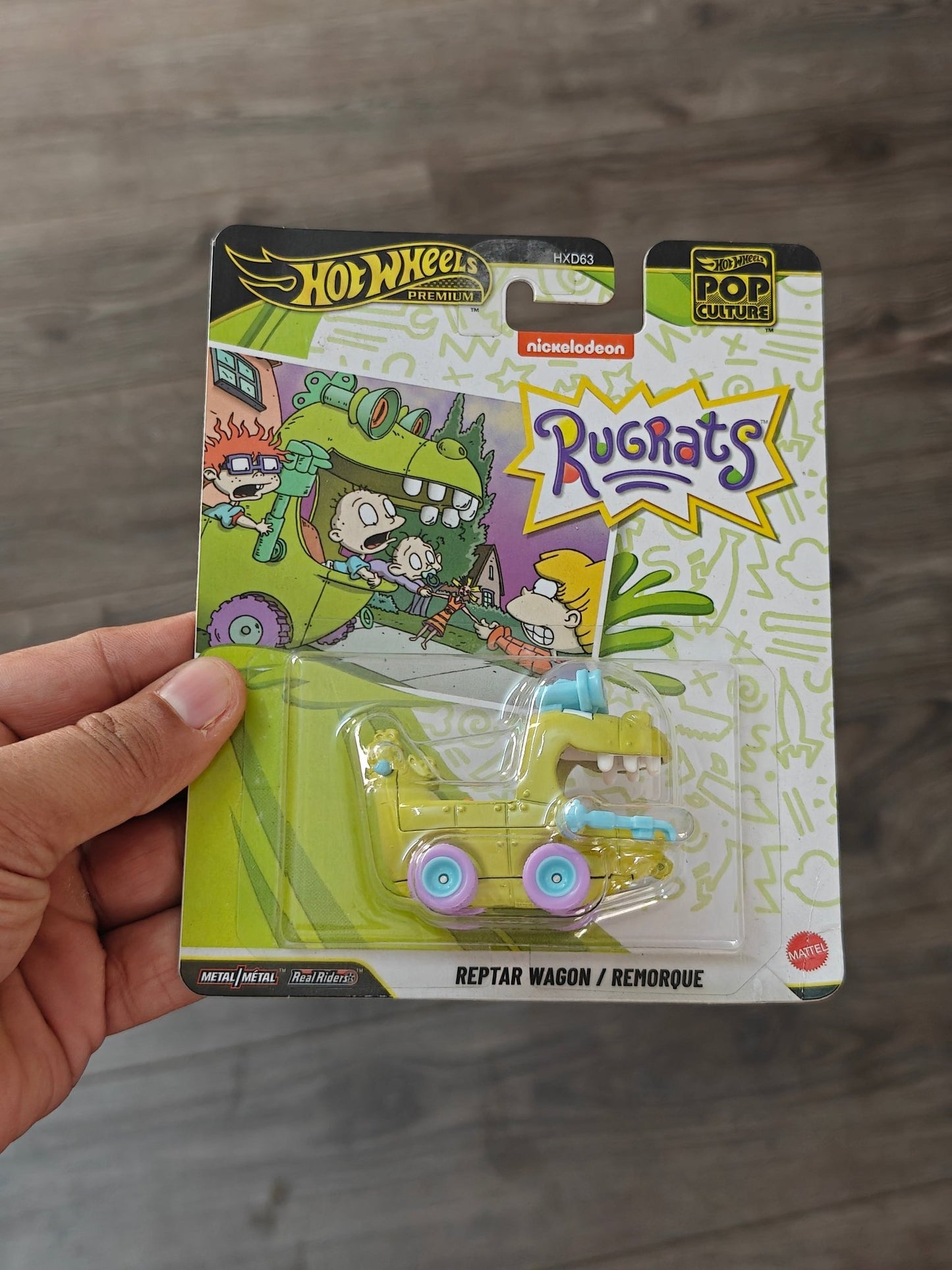 Premium Hot Wheels Reptar Wagon - Nickelodeon Rugrats (Imported) - Kinder Logs