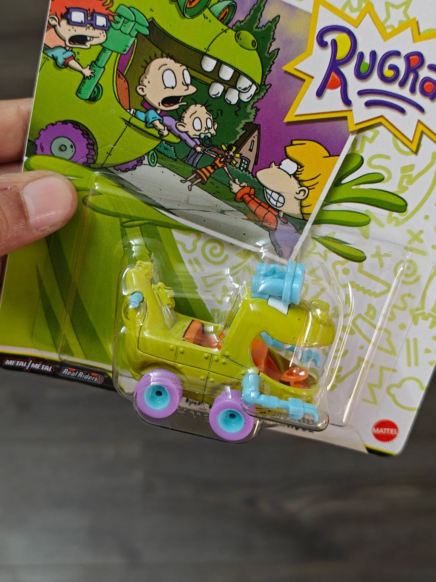 Premium Hot Wheels Reptar Wagon - Nickelodeon Rugrats (Imported) - Kinder Logs