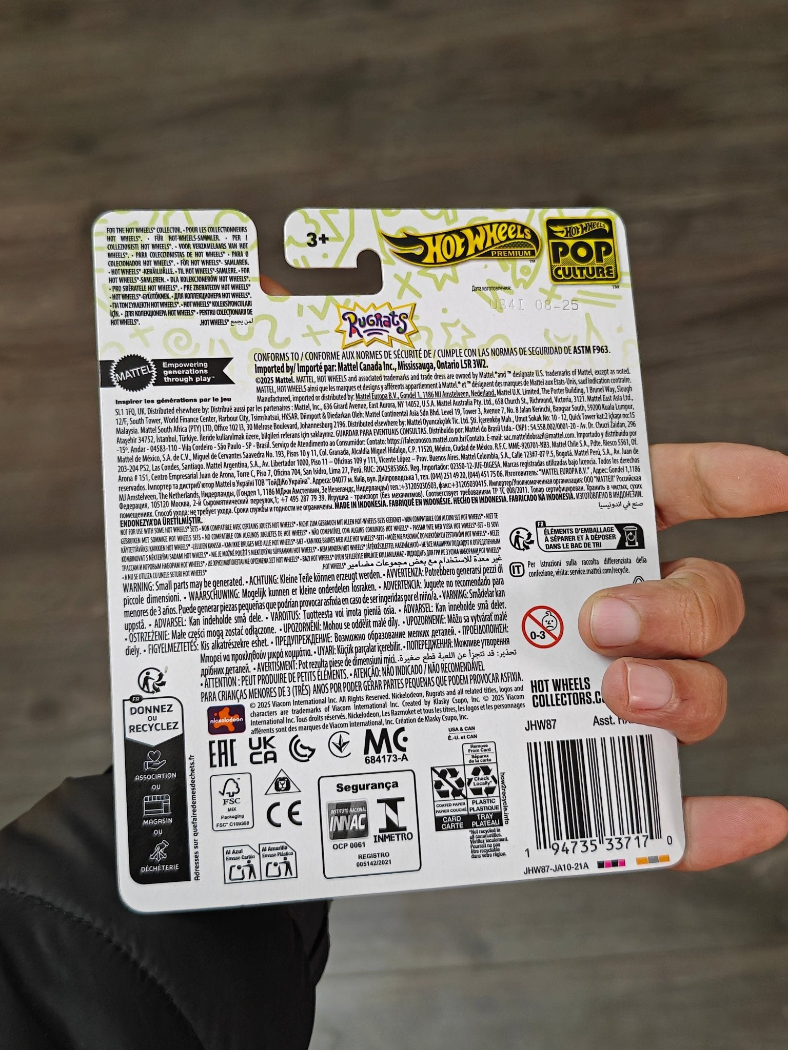 Premium Hot Wheels Reptar Wagon - Nickelodeon Rugrats (Imported) - Kinder Logs