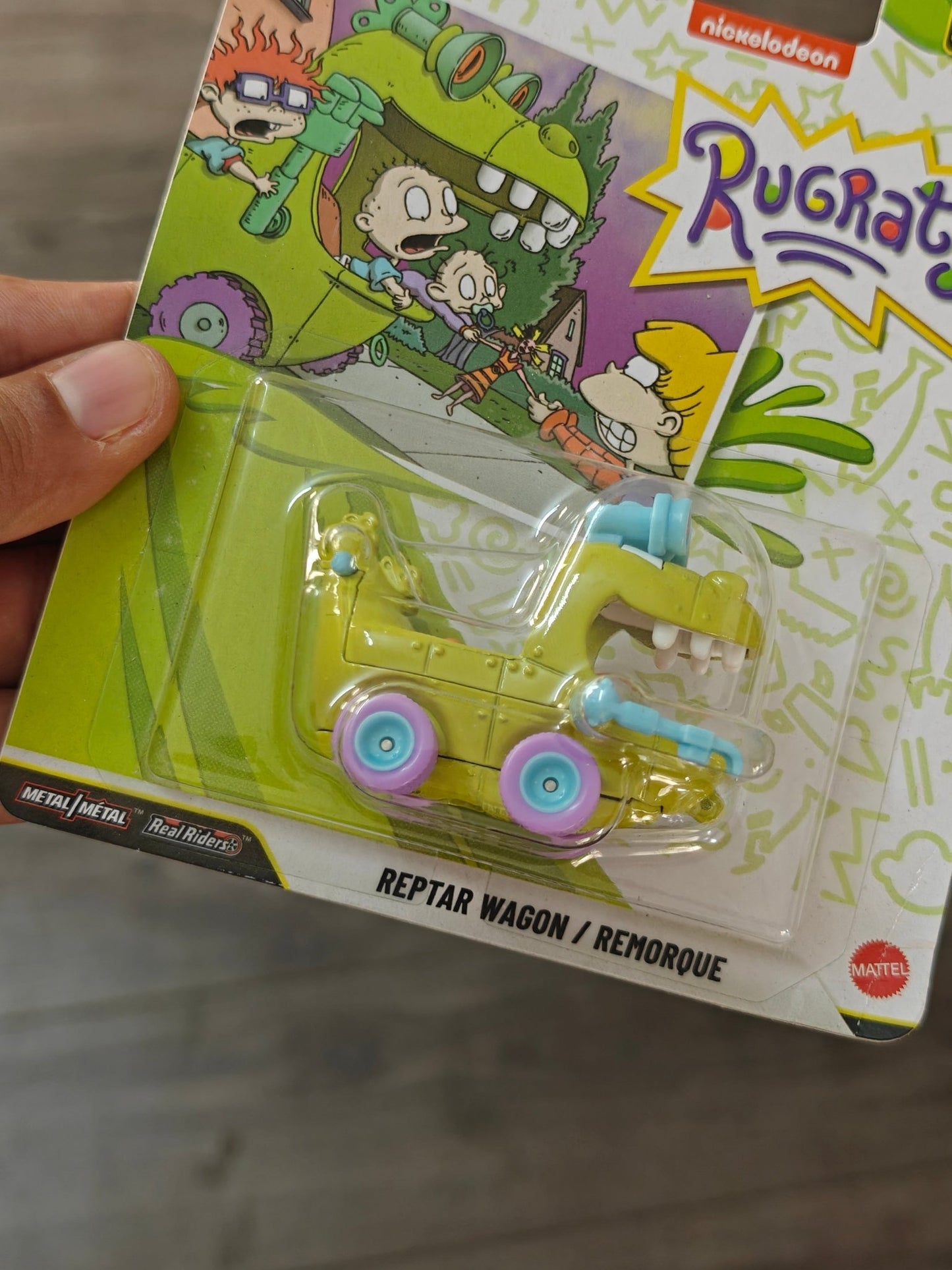 Premium Hot Wheels Reptar Wagon - Nickelodeon Rugrats (Imported) - Kinder Logs