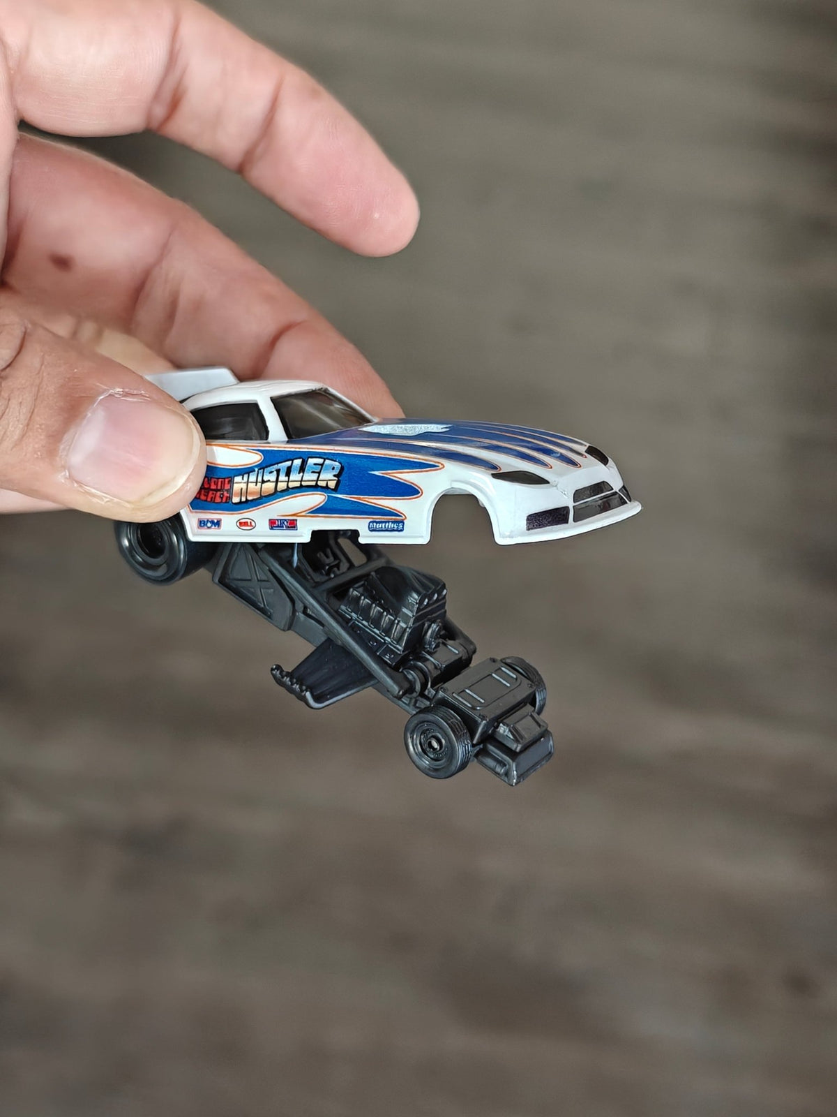 Premium Hot Wheels "Rob 'n' Pinks" Funny Car (Uncarded - New) - Kinder Logs