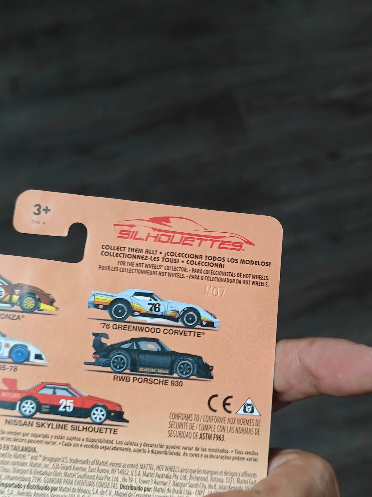 Premium Hot Wheels RWB Porsche 930 Silhouettes - Black (Slightly Creased Card) - Kinder Logs
