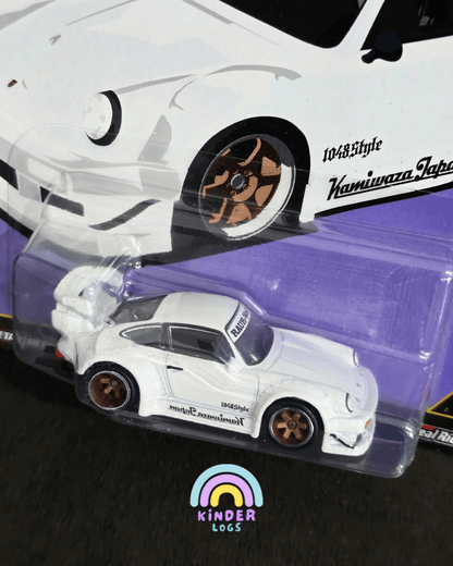 Premium Hot Wheels RWB Porsche 930 Silhouettes - White (Imported) - Kinder Logs