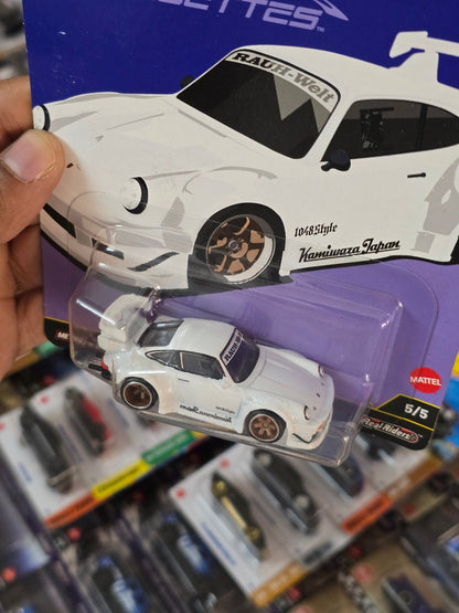 Premium Hot Wheels RWB Porsche 930 Silhouettes - White (Imported) - Kinder Logs