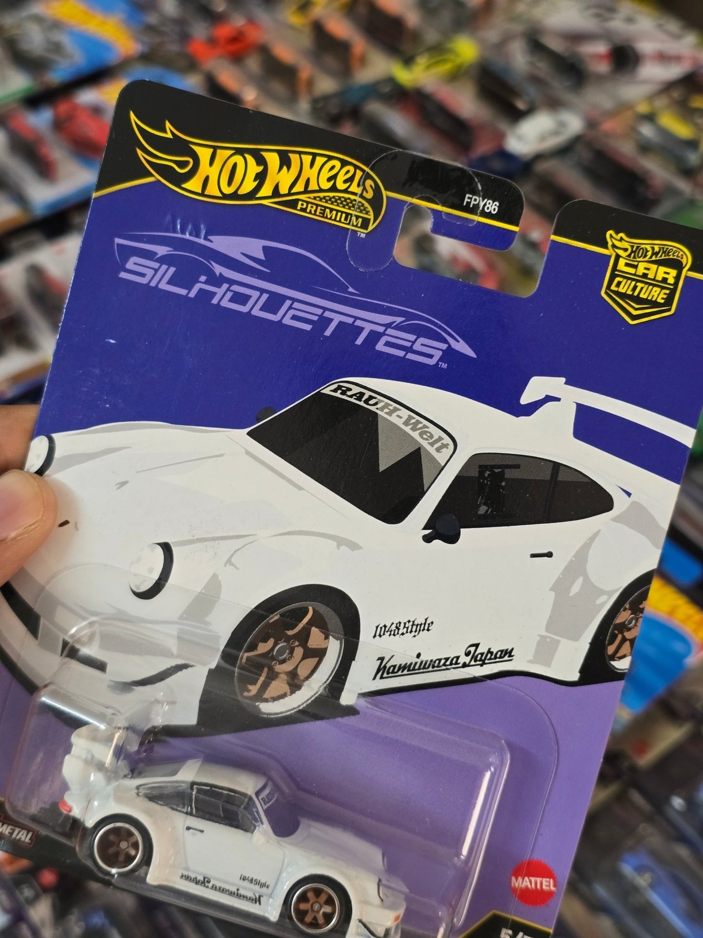 Premium Hot Wheels RWB Porsche 930 Silhouettes - White (Imported) - Kinder Logs