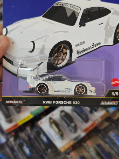 Premium Hot Wheels RWB Porsche 930 Silhouettes - White (Imported) - Kinder Logs