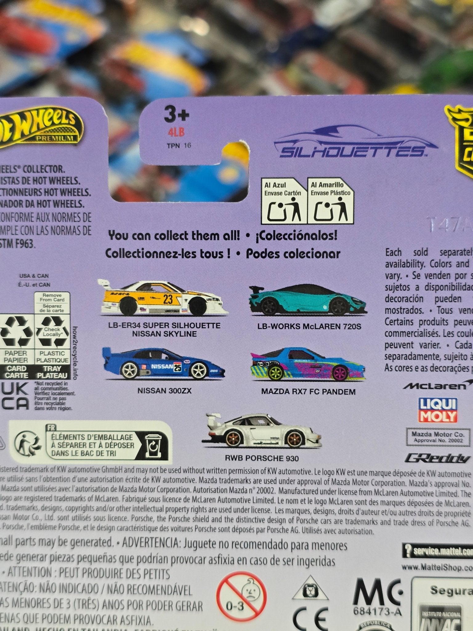 Premium Hot Wheels RWB Porsche 930 Silhouettes - White (Imported) - Kinder Logs