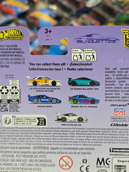 Premium Hot Wheels RWB Porsche 930 Silhouettes - White (Imported) - Kinder Logs