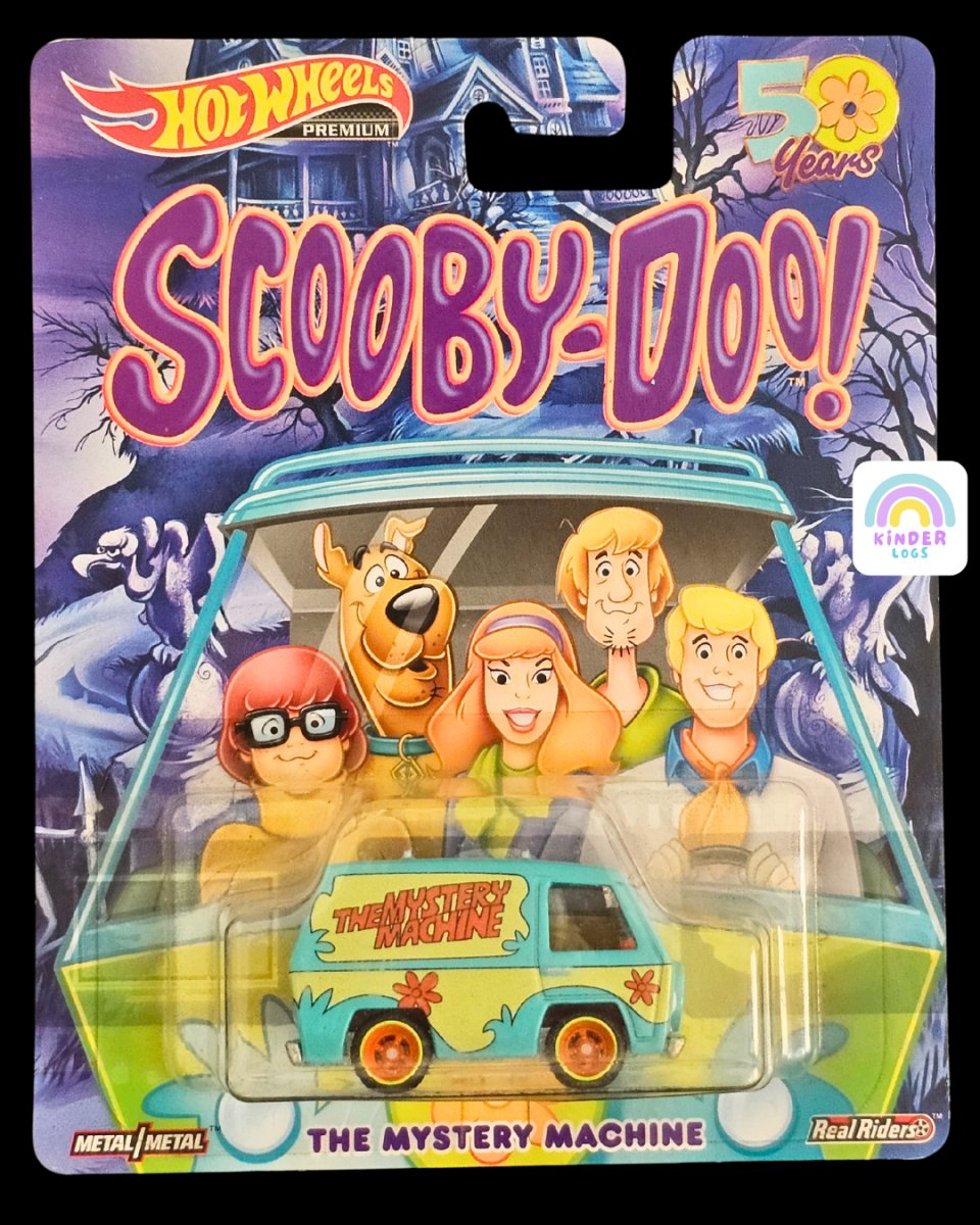 Premium Hot Wheels Scooby - Doo The Mystery Machine - 50 Years Edition - Kinder Logs