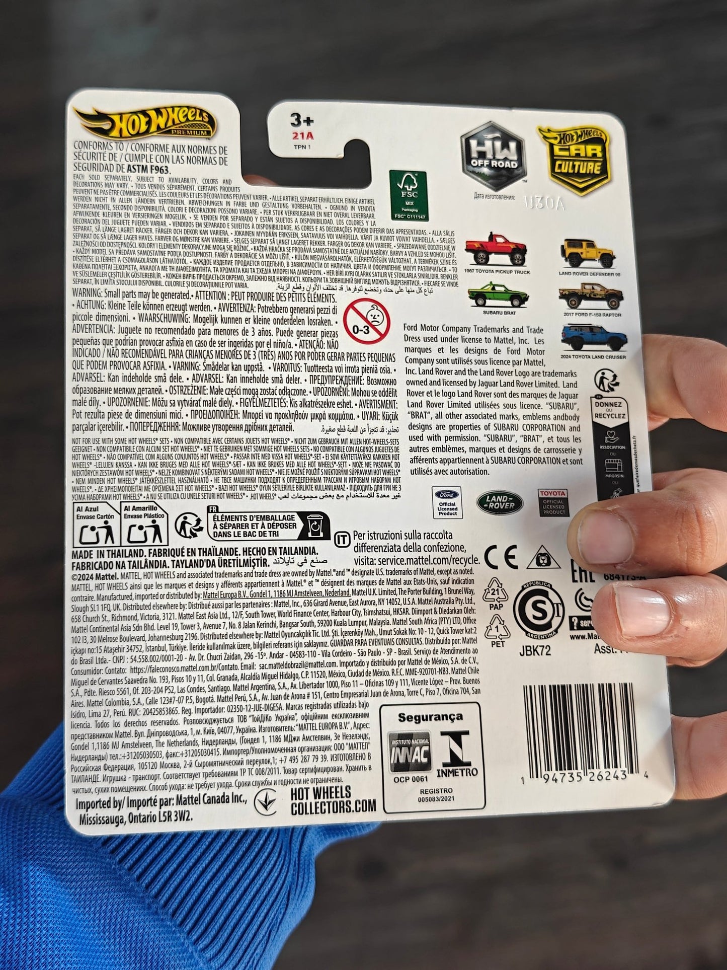 Premium Hot Wheels Subaru Brat - HW Off Road (Imported) - Kinder Logs