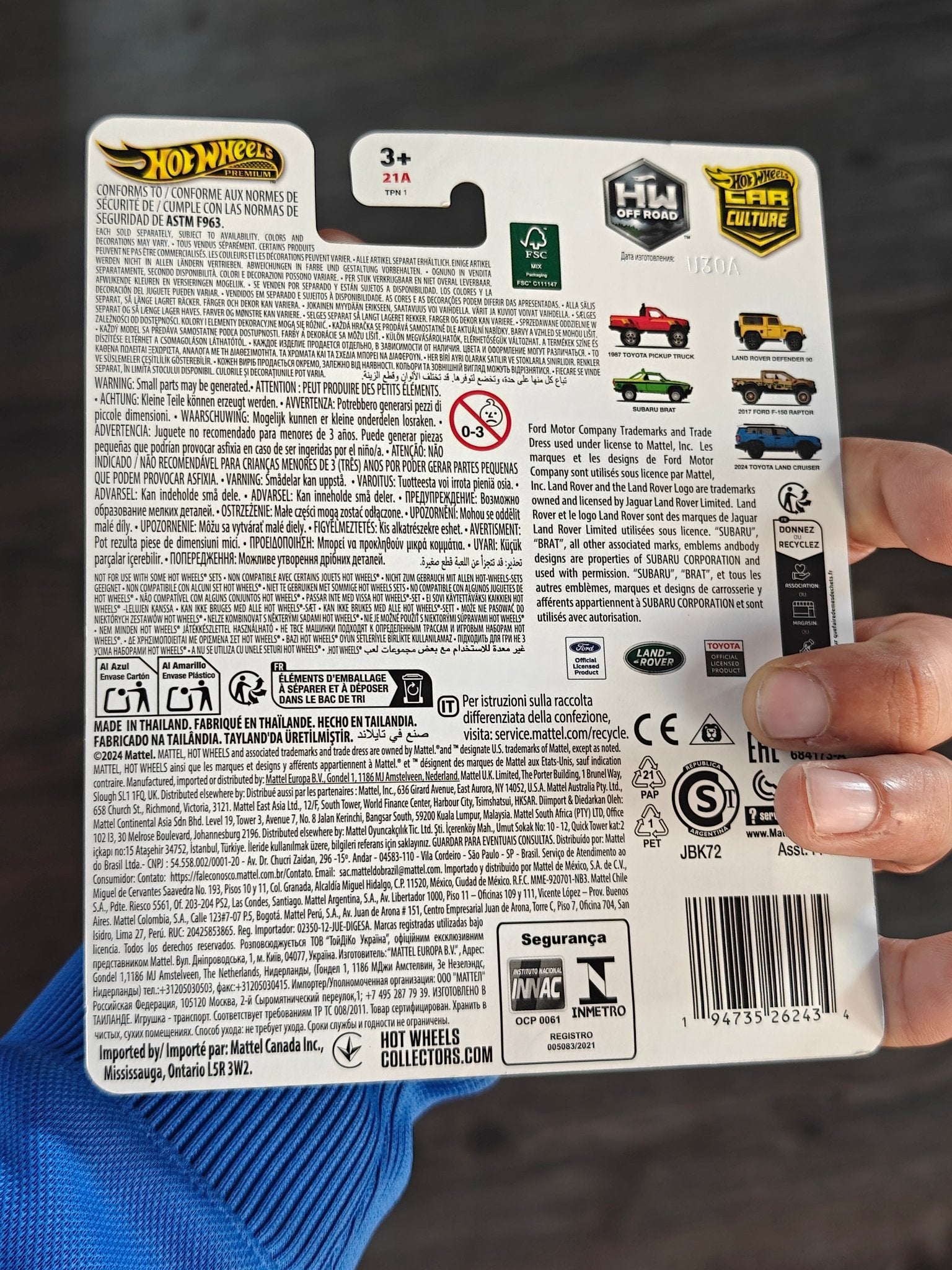 Premium Hot Wheels Subaru Brat - HW Off Road (Imported) - Kinder Logs