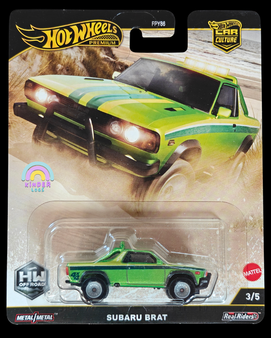 Premium Hot Wheels Subaru Brat - HW Off Road (Imported) - Kinder Logs