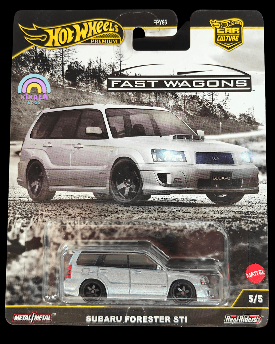 Premium Hot Wheels Subaru Forester STI - Fast Wagons (Imported) - Kinder Logs