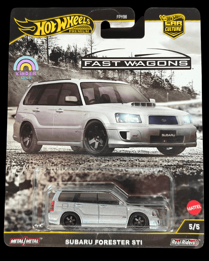 Premium Hot Wheels Subaru Forester STI - Fast Wagons (Imported) - Kinder Logs