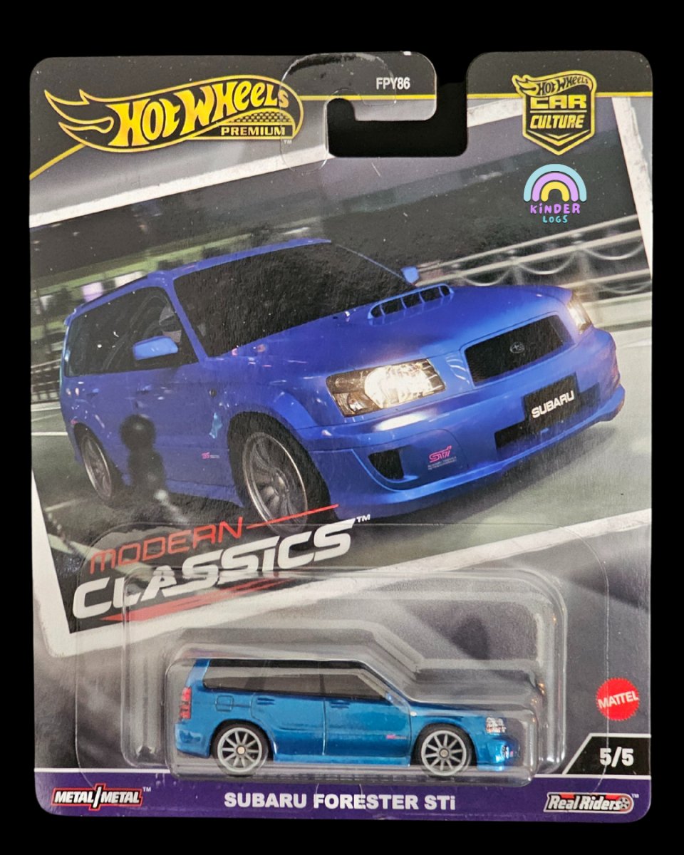 Premium Hot Wheels Subaru Forester STi - Modern Classics - Kinder Logs