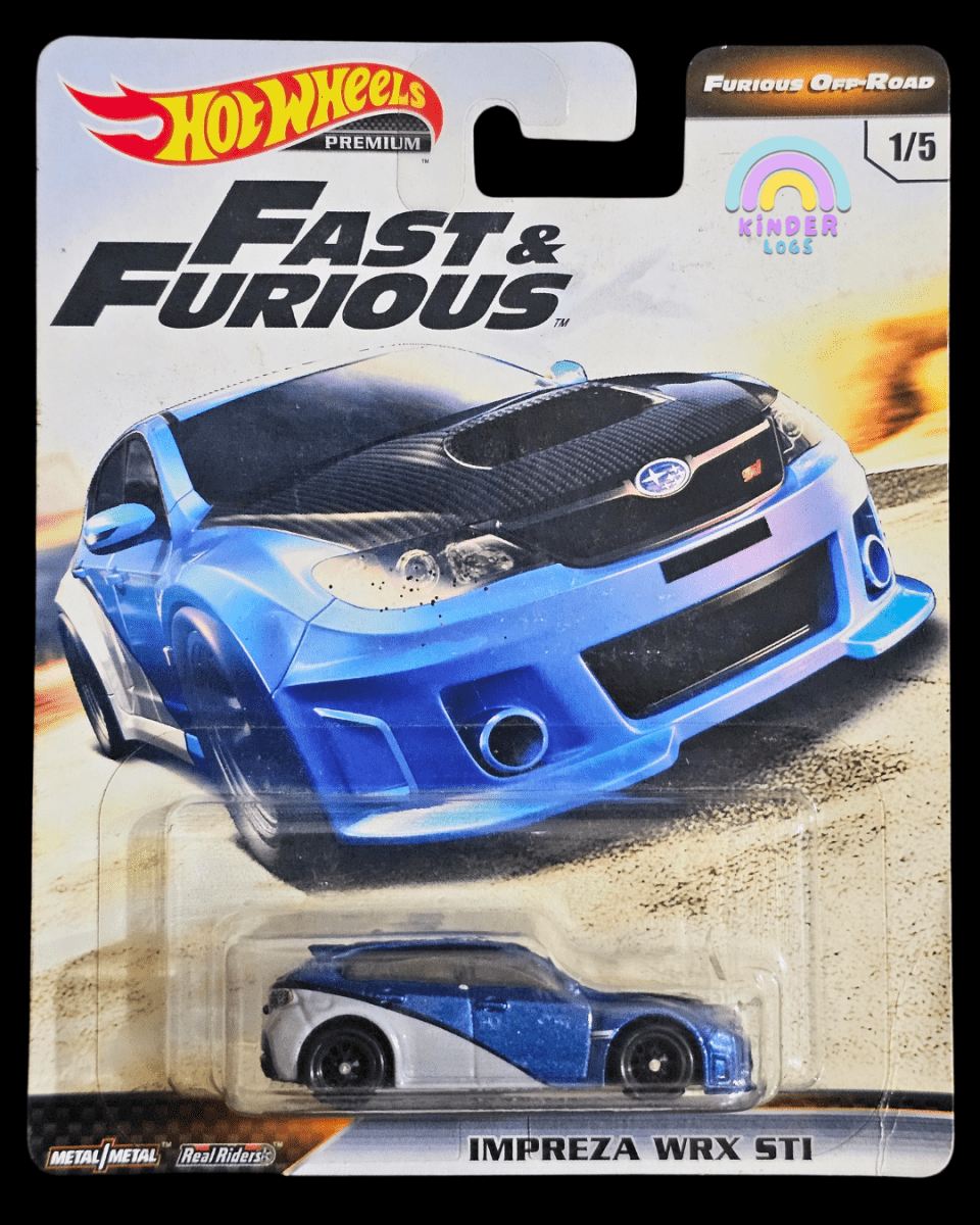 Premium Hot Wheels Subaru Impreza WRX STi - Kinder Logs