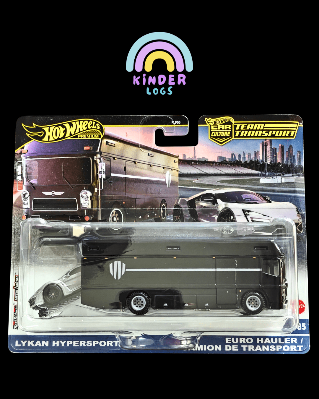 Premium Hot Wheels Team Transport Lykan Hypersport And Euro Hauler (Imported) - Kinder Logs